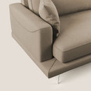 Divano 3 Posti 218x88x93 cm in Tessuto Beige