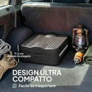 WC Portatile da Campeggio 34x29x20 cm con 12 Pacchetti Coagulanti e 12 Sacchetti di Smaltimento in PP Grigio Scuro      