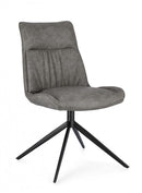 Set 2 Sedie 50x64x86h cm Jordan Pu Grigio 