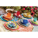 Servizio Piatti 18 Pezzi in Porcellana e Gres Villa d'Este Cala Moresca