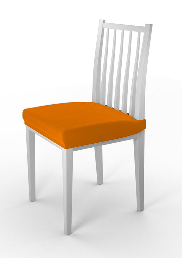 Set 2 Coprisedie Elasticizzati in Poliestere Arancio online