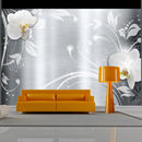 Fotomurale - Orchids On Steel 300X210 cm Carta da Parato Erroi