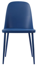 Set 4 Sedie 55x46x80 cm in Polipropilene Blu