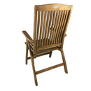 Cuscino per Sedia Pieghevole Bali Seduta e Schienale Sfoderabile Spesso 3 cm Crema      