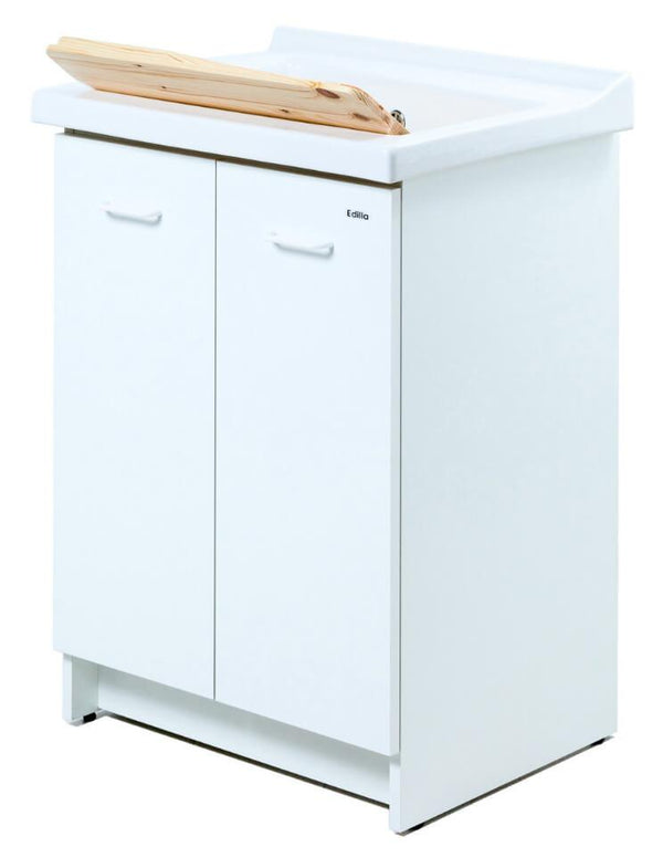 acquista Mobile Lavatoio 63x50x87 cm 2 Ante Asse in Legno Montegrappa Acqua Edilla Bianco