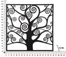 Pannello Albero della Vita Nero 90x2,2x90 cm in Ferro Oro
