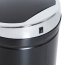 Pattumiera Automatica da 42L con Sensore a Infrarossi 30.5x30.5x68 cm in Acciaio e Plastica Nero  