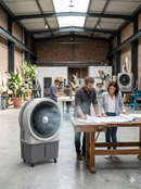 Raffrescatore Ventilatore per Grandi Ambienti con Ghiaccio o Acqua 250W Moel 9100 Turbo Cooler
