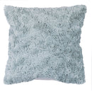 Set 2 Cuscini Decorativi 43x43x6 cm in Poliestere VdE Tivoli 1996 Furry Verde Salvia