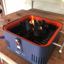 Barbecue Portatile a Carbone Carbonella 42,5x34,7x 23 cm in Metallo Cube Pietra