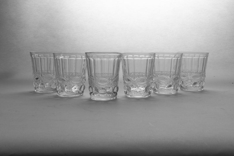 Set 6 Bicchieri Acqua Ø8x10 cm in Vetro Villa d'Este Home Tivoli Nobilis Trasparenti