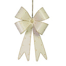 Fiocco metallo pois oro bianco cm 21x7x34
