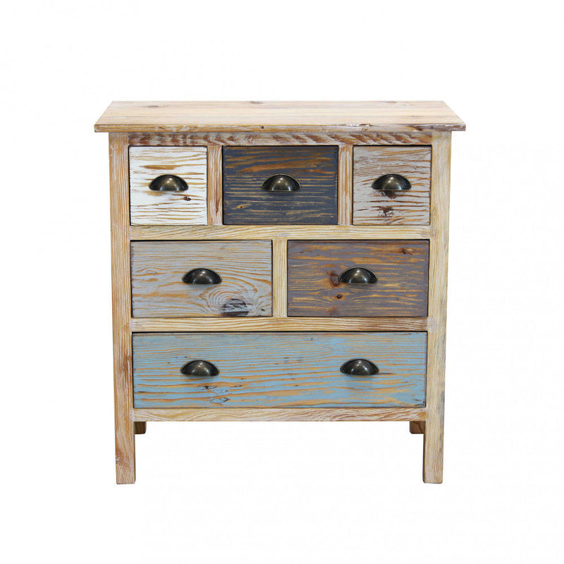 Mobile Nikolas 75x40x78 h cm in Legno Multicolor