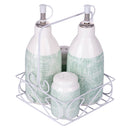 Menage Set Olio Aceto Sale e Pepe in Hard Dolomite VdE Tivoli 1996 Cozumel 