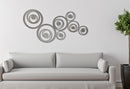 Pannello da Muro Bubbles 120x1,2x60 cm in Ferro Argento