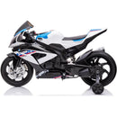 Moto Elettrica per Bambini 12V con Licenza BMW HP4 Race Bianco