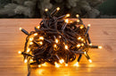Luci di Natale 100 Led 5m Bianco Caldo da Interno