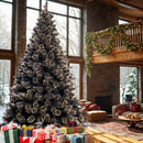 Albero di Natale Luxury 210 cm 1106 Punte Nero e Oro Base a Croce Design Premium