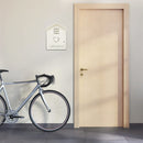 Cassetta Porta Chiavi 24x6x29,5 cm 6 Ganci in Legno Bianco