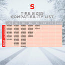 Calze da Neve per Auto Omologate EN 16662-1 Taglia S in Tessuto 3D Rosso