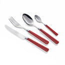 Servizio Set di Posate 24 pezzi in Acciaio Inox Eme Candy Rosso 187