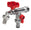 Rubinetto a Sfera Doppio per Fontana da Giardino con Fiore e Leva Colorate Belfer RUB/030 Rosso