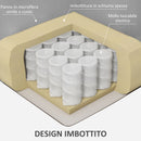 Poltrona Alzapersona Elettrica Massaggiante a 8 Punti 1 Motore 94x96x106 cm in Microfibra Grigio