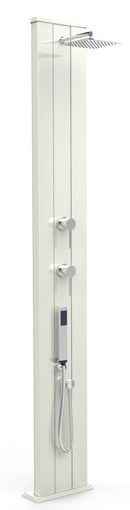 Doccia Solare da Giardino Miscelatore e Doccetta Arkema Dada S Top Line Perla Bianca