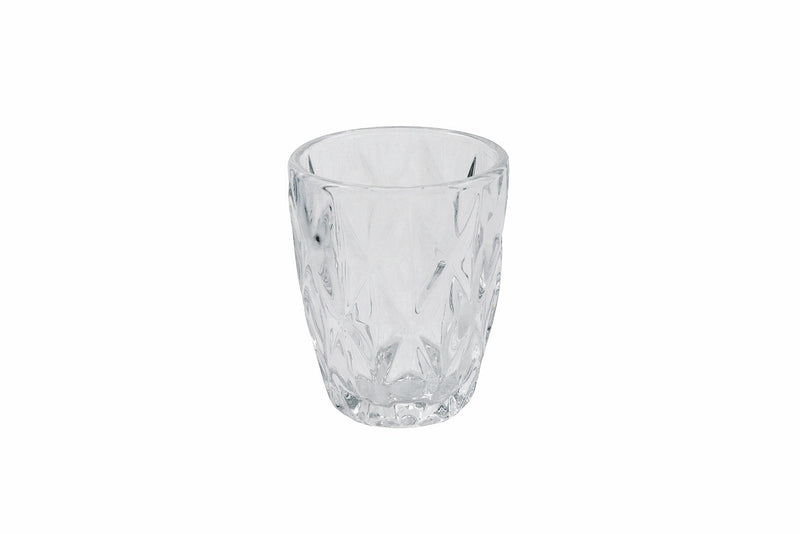 Set 6 Bicchieri Ø8x10 cm in Vetro Villa d'Este Home Tivoli Quarzo Trasparenti