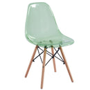 Set 4 Sedie 45,5x53,5x81,2 cm in Polipropilene Betty  Verde