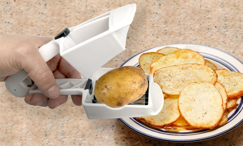 Tagliatutto affetta frutta e verdura manuale doppia trafila