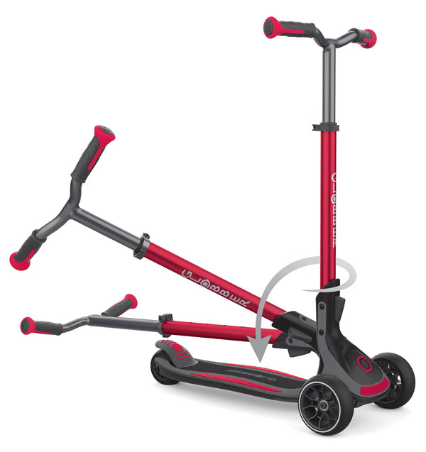 acquista Monopattino 3 Ruote Telescopico e Ripiegabile Max 100 Kg Globber Ultimum Rosso