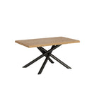 Tavolo Fisso 160x90 cm Vindral Rovere Scortecciato Gambe Antracite      