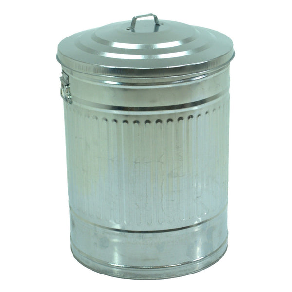 Pattumiera in Metallo 95l ø45H58,5cm Zinco online