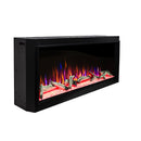 Camino Elettrico da Incasso 56,1x159,8x30,5 cm Effetto Fiamma 1500W Salvador 60 Nero