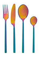 Servizio Set di Posate 24 Pezzi Arcobaleno in Acciaio Lucido Villa d'Este Home Tivoli Stylo