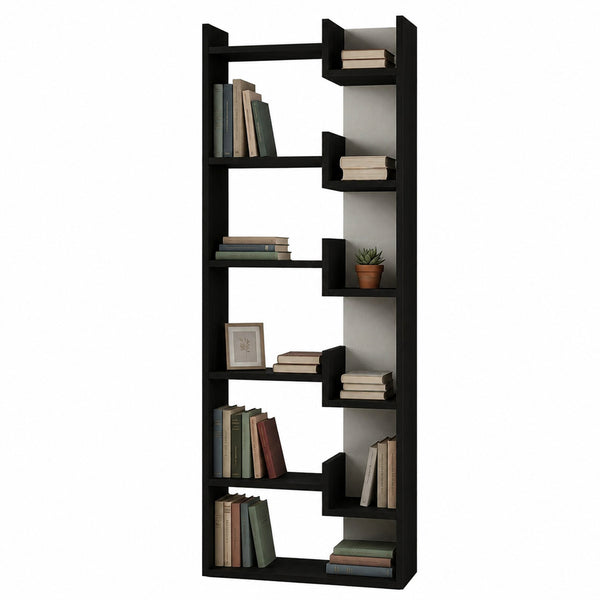 acquista Libreria a 6 Ripiani 60,5x22x162,5 cm Scaffalatura Verticale Moderna Antracite