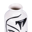 Vaso con Viso Ø9,8x24 cm  in Ceramica VdE Tivoli 1996 Vis a Vis