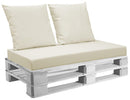 Cuscini per Pallet 120x80 cm Seduta e Schienale in Similpelle Mariotti Belem Beige