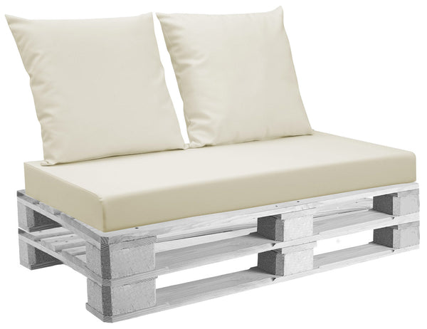 online Cuscini per Pallet 120x80 cm Seduta e Schienale in Similpelle Mariotti Belem Beige