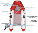 Gommone Tender Gonfiabile 248x130cm Zray Cheyenne V 300 Pagliolato Air Deck con Remi e Pompa