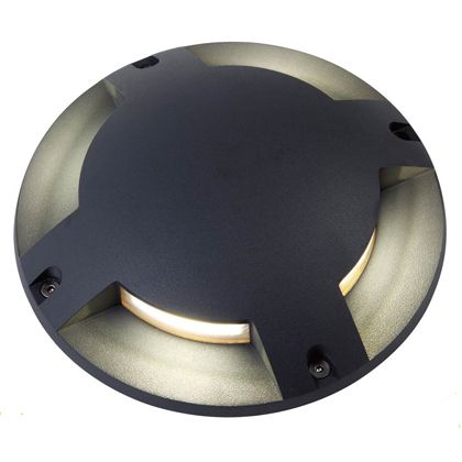 Lampada Segna Passo a Croce 4X1W a Led Colore Grigio Grafite per Esterno Linea Moon Sovil sconto