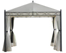 Gazebo da Giardino 3x3m in Acciaio Ecru