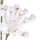 Set 3 Giant Caplume Composto da 2 Fiori Artificiali Altezza 90 cm Bianco