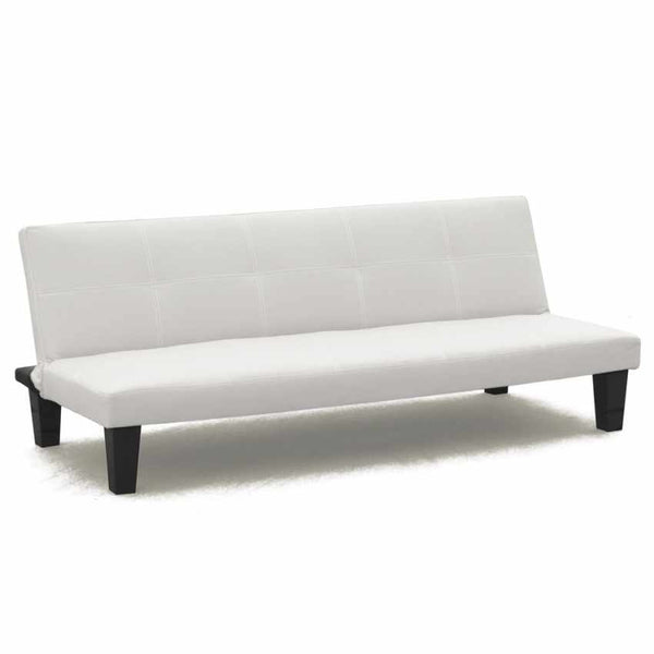 prezzo Divano Letto 175x80x69 cm in Similpelle Bianco
