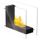 Camino a Bioetanolo da Tavolo 45x20,5 cm Qlima FFB830 Nero