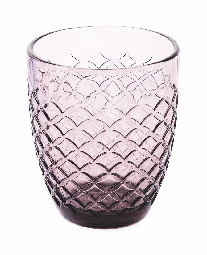 Set 6 Bicchieri Ø8,5x10 cm in Vetro Villa d'Este Home Tivoli Squared Rossi