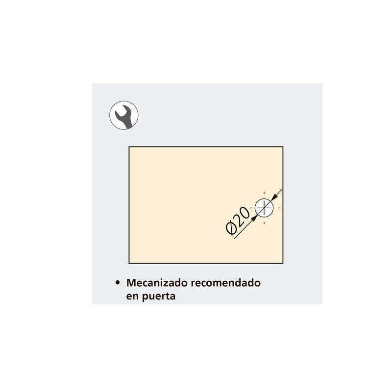 Maniglie con Rosetta Ovale per Porte Forma L  in Acciaio Inossidabile Nichel Satinato 2 Sets Emuca