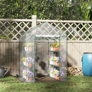 Serra da Giardino in PVC Trasparente 143x143x195 cm 