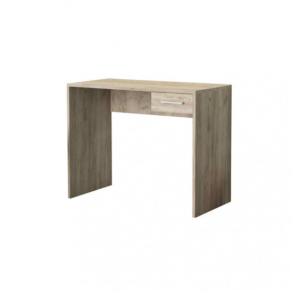 sconto Scrivania Porta Pc Tom Olmo 90x45x74 h cm in Truciolare bilaminato Rovere grigio